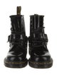 Dr. Martens Patent Leather Leather Trim Embellishment Combat Boots