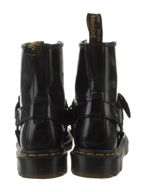 Dr. Martens Patent Leather Leather Trim Embellishment Combat Boots