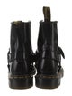 Dr. Martens Patent Leather Leather Trim Embellishment Combat Boots