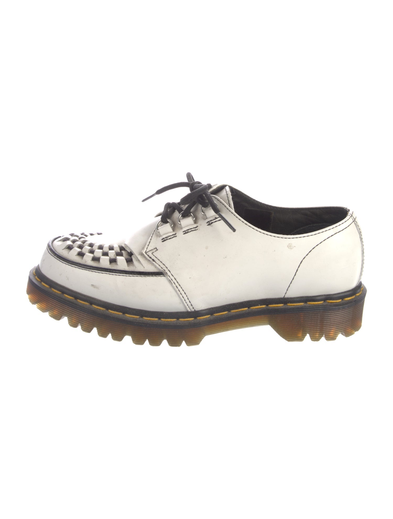 Dr. Martens Patent Leather Tweed Pattern Sneakers