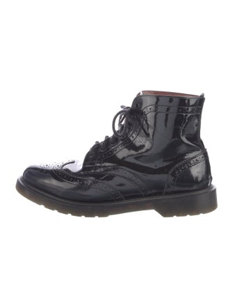 Dr. Martens Patent Leather Lace-Up Boots