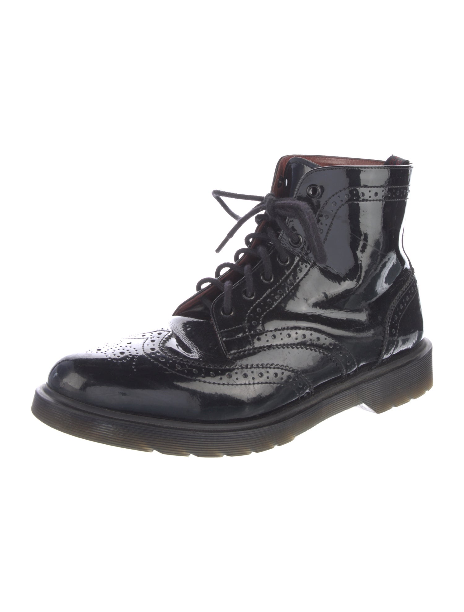 Dr. Martens Patent Leather Lace-Up Boots
