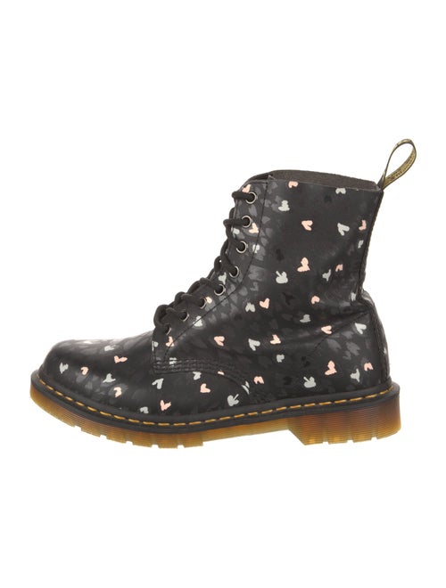 Dr. Martens Leather Printed Combat Boots