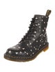 Dr. Martens Leather Printed Combat Boots