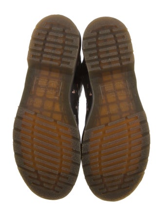 Dr. Martens Leather Printed Combat Boots