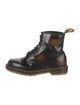Dr. Martens Patent Leather Tie-Dye Print Combat Boots