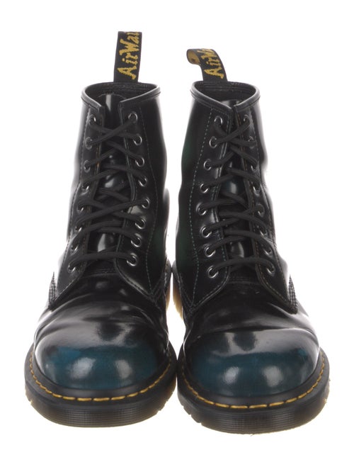 Dr. Martens Patent Leather Tie-Dye Print Combat Boots