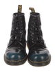 Dr. Martens Patent Leather Tie-Dye Print Combat Boots