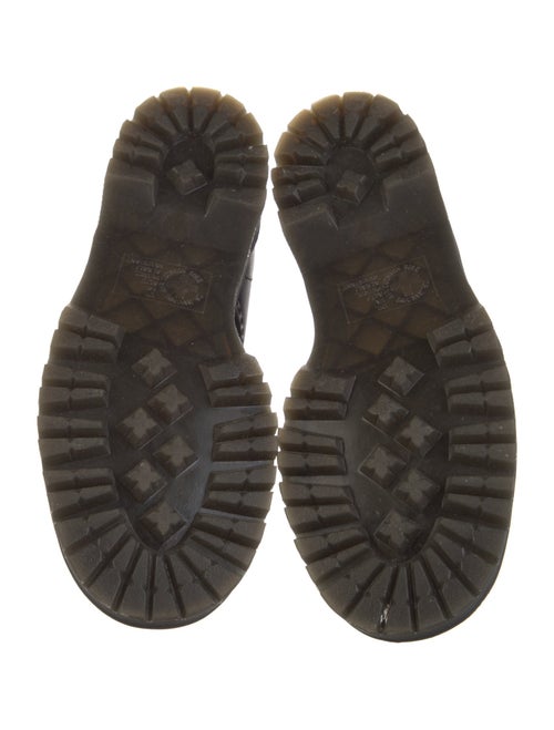 Dr. Martens Leather Graphic Print Combat Boots