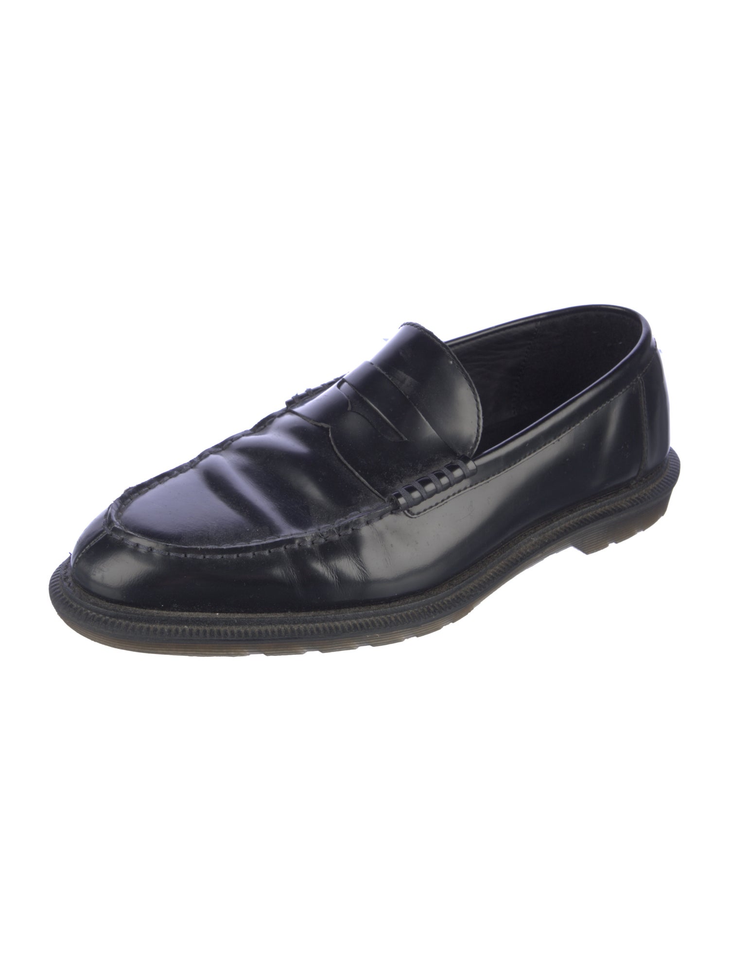 Dr. Martens Leather Tassel Accents Dress Loafers