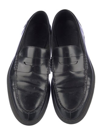 Dr. Martens Leather Tassel Accents Dress Loafers