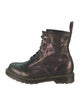 Dr. Martens Leather Glitter Accents Combat Boots