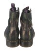 Dr. Martens Leather Glitter Accents Combat Boots