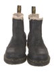 Dr. Martens Leather Fur Trim Chelsea Boots
