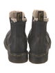 Dr. Martens Leather Fur Trim Chelsea Boots