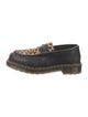 Dr. Martens Leather Animal Print Loafers