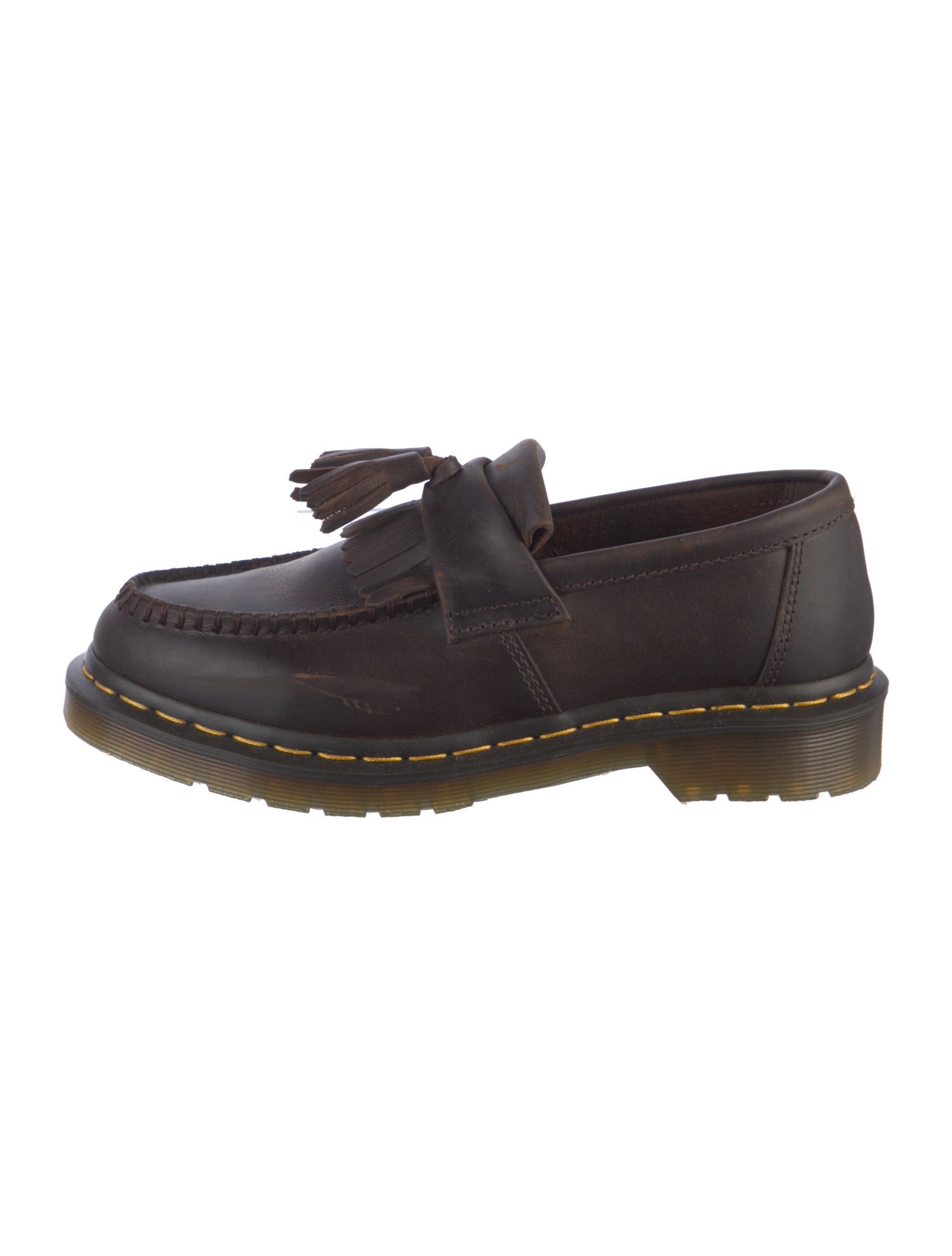 Dr. Martens Leather Tassel Accents Loafers