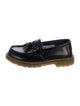 Dr. Martens Patent Leather Fringe Trim Accent Loafers
