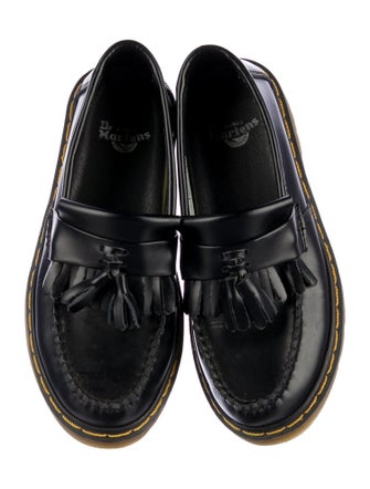 Dr. Martens Patent Leather Fringe Trim Accent Loafers