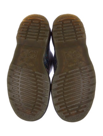 Dr. Martens Leather Floral Print Combat Boots