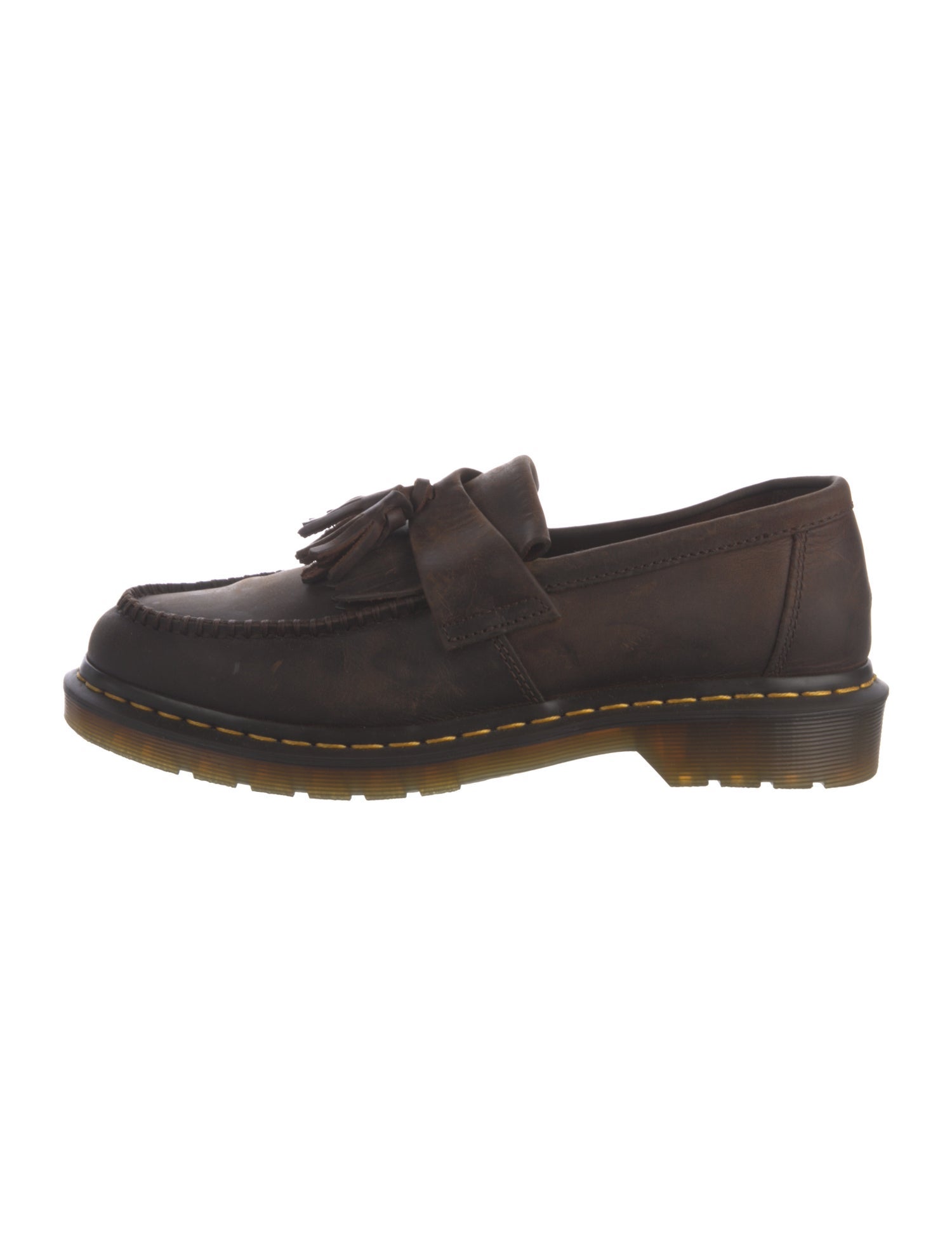 Dr. Martens Leather Tassel Accents Loafers