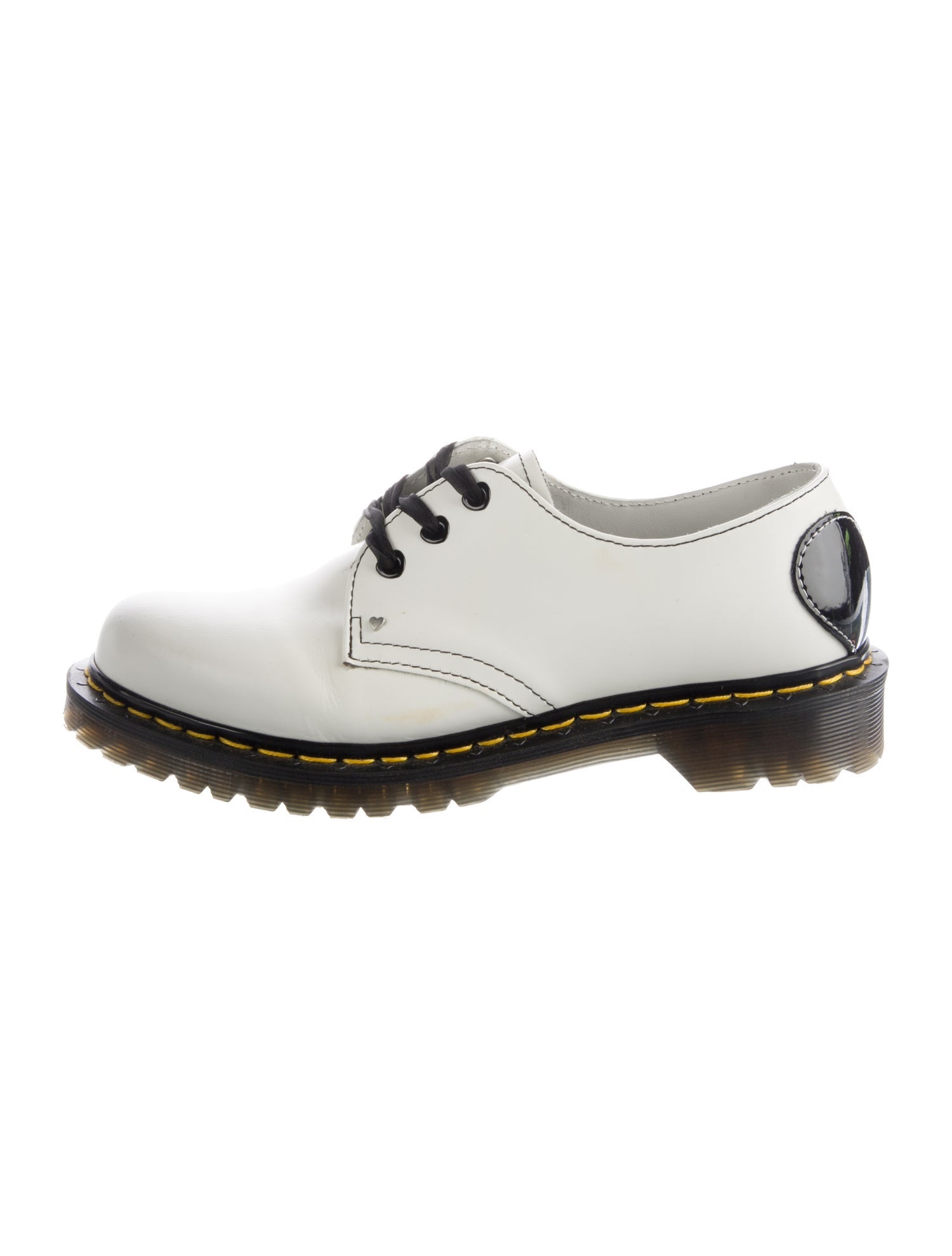 Dr. Martens Leather Colorblock Pattern Oxfords