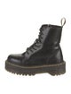 Dr. Martens Patent Leather Printed Combat Boots