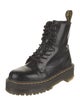 Dr. Martens Patent Leather Printed Combat Boots