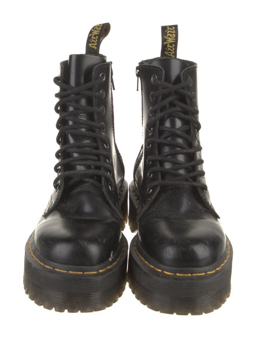 Dr. Martens Patent Leather Printed Combat Boots