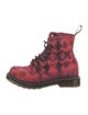 Dr. Martens Leather Tie-Dye Print Combat Boots