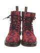 Dr. Martens Leather Tie-Dye Print Combat Boots