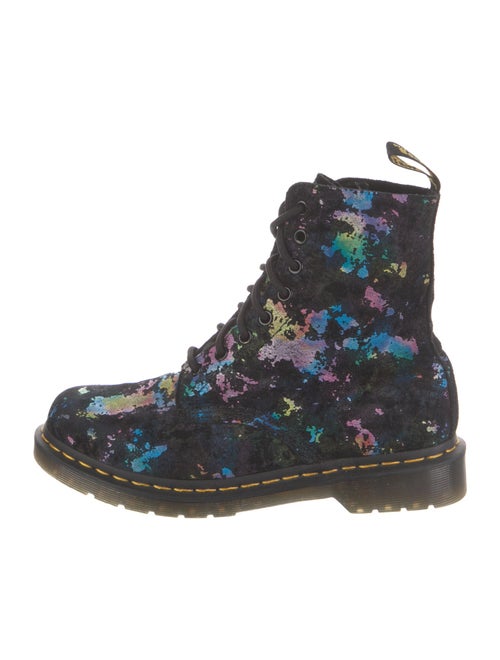 Dr. Martens Suede Printed Combat Boots
