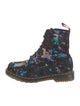 Dr. Martens Suede Printed Combat Boots