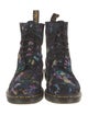 Dr. Martens Suede Printed Combat Boots