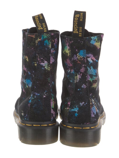 Dr. Martens Suede Printed Combat Boots
