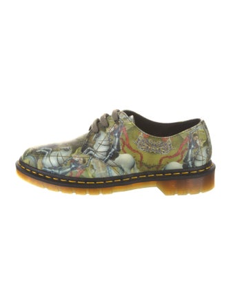 Dr. Martens Leather Printed Derby Shoes
