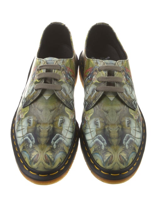 Dr. Martens Leather Printed Derby Shoes