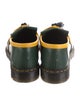 Dr. Martens Leather Colorblock Pattern Loafers