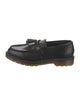Dr. Martens Leather Tassel Accents Dress Loafers