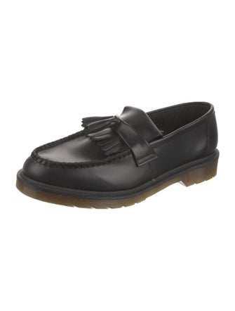 Dr. Martens Leather Tassel Accents Dress Loafers