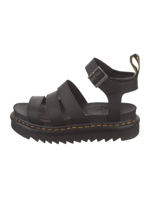 Dr. Martens Leather Cutout Accent Gladiator Sandals