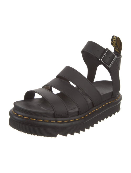 Dr. Martens Leather Cutout Accent Gladiator Sandals