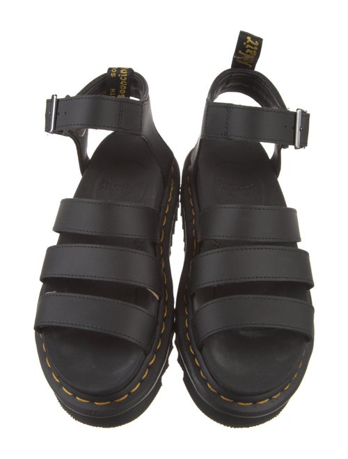 Dr. Martens Leather Cutout Accent Gladiator Sandals