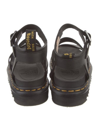 Dr. Martens Leather Cutout Accent Gladiator Sandals