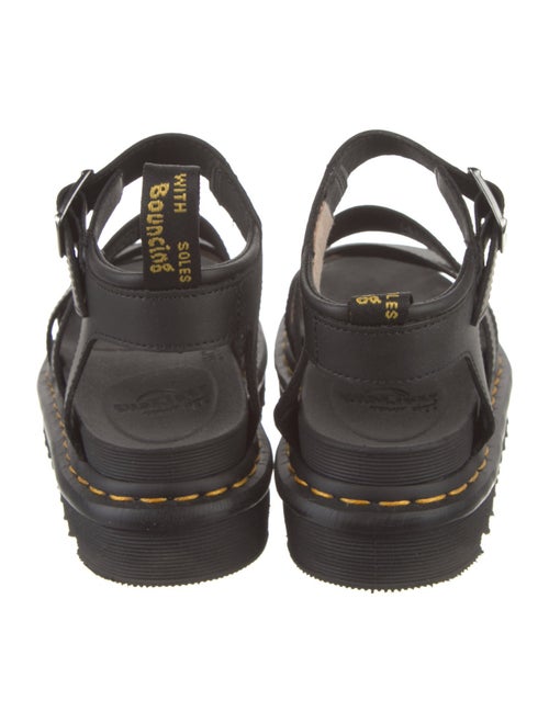 Dr. Martens Leather Cutout Accent Gladiator Sandals