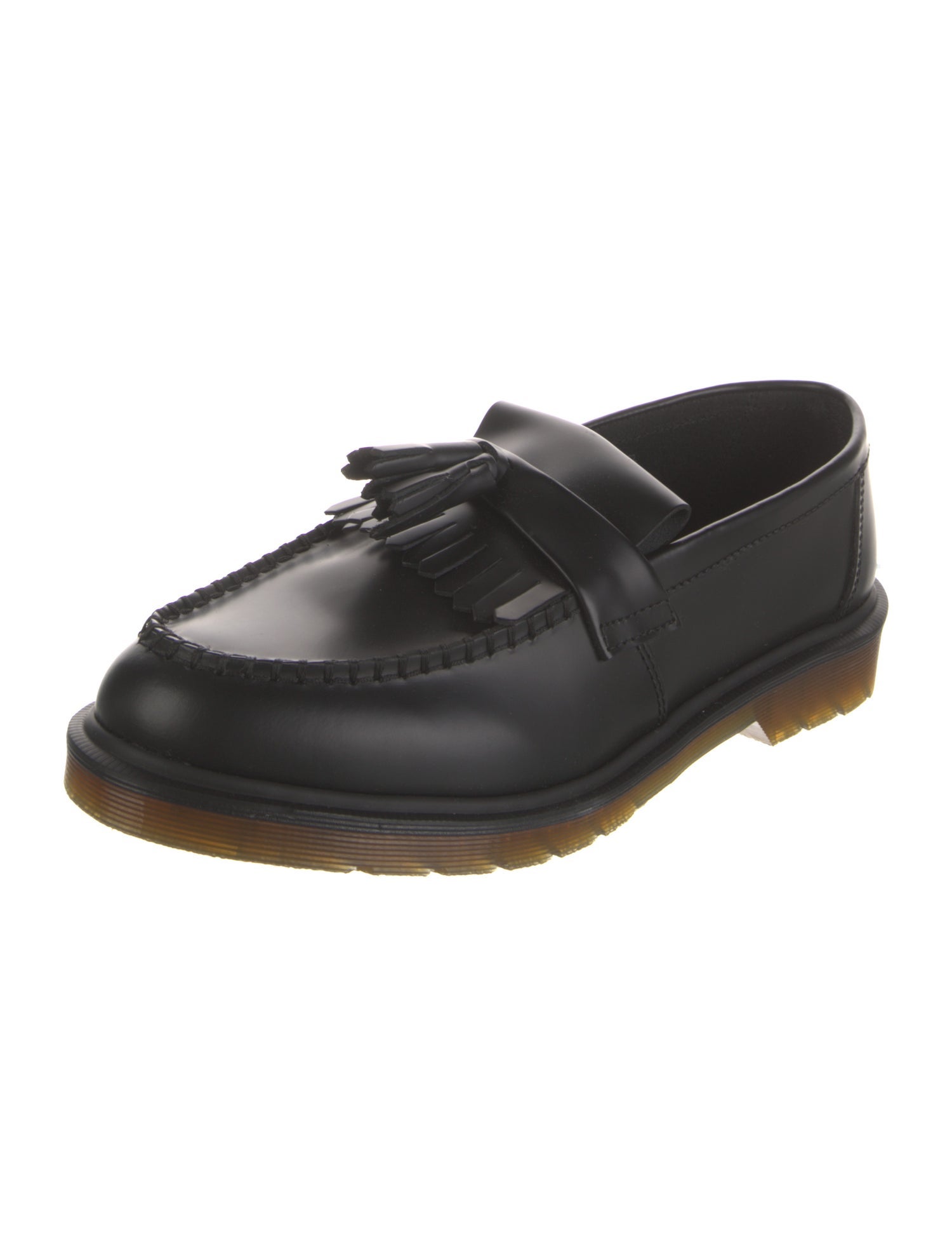 Dr. Martens Leather Tassel Accents Dress Loafers