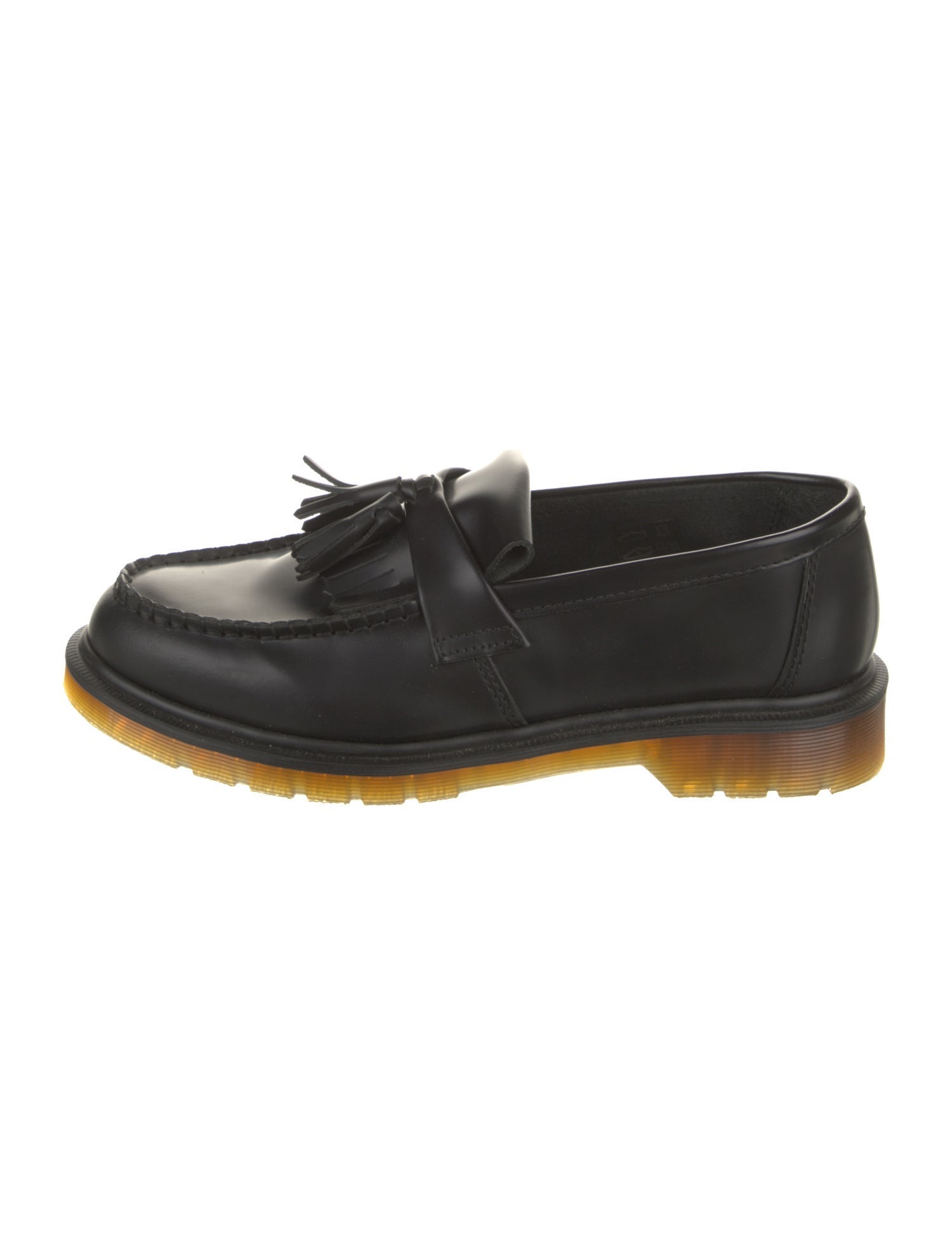Dr. Martens Leather Tassel Accents Dress Loafers