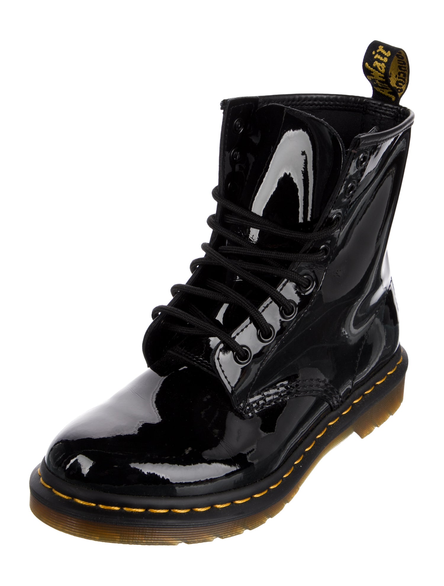 Dr. Martens Patent Leather Combat Boots