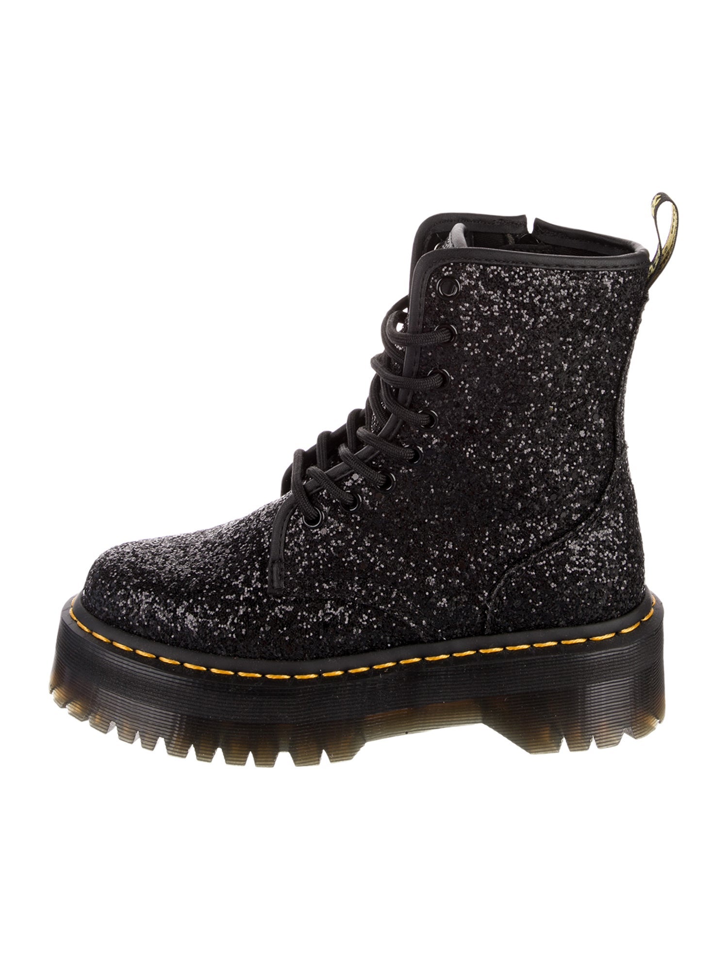 Dr. Martens Glitter Tweed Pattern Combat Boots