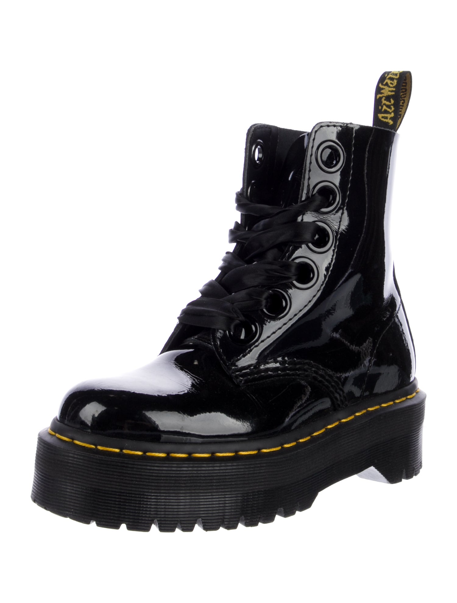 Dr. Martens Patent Leather Combat Boots